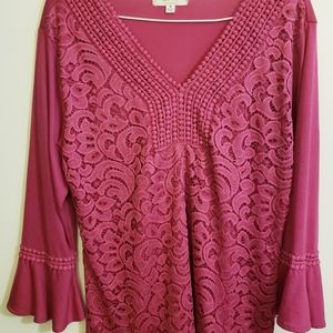 Shannon Ford New York Bright Pink Top Women's Size Medium